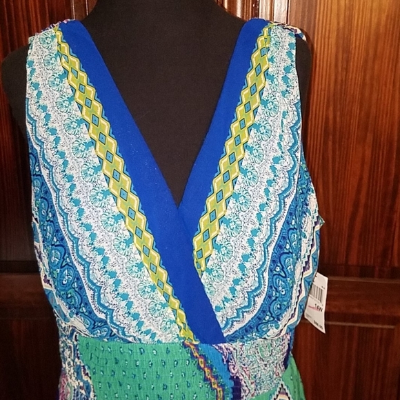 NWT Rabbit Rabbit Rabbit Sleeveless Summer Paisley Plus Size Dress - Picture 2 of 8